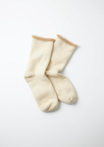 Ivory/Beige Double Face Cozy Sleeping Socks