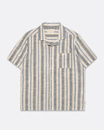 Load image into Gallery viewer, Selleck Short Sleeve Shirt Navy/Honey
