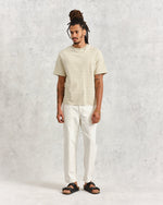 Load image into Gallery viewer, Dean Short Sleeve-Tee-Sage/Ecru-Stripe
