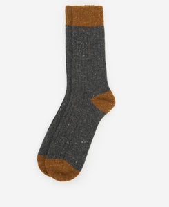Charcoal/Ochre Houghton Socks