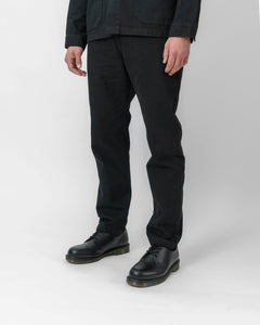 Black Relaxed Fit Ripstop Trousers