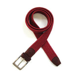 Load image into Gallery viewer, Burgundy Woven Belt
