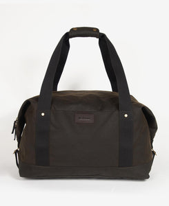 Olive Wax Holdall Bag