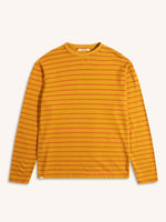 Load image into Gallery viewer, Ochre/Tangerine Stripe Waternish Long Sleeve Tee
