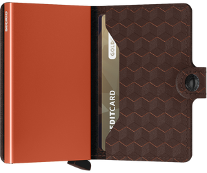 Optical Brown-Orange Mini Wallet