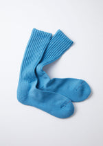 Load image into Gallery viewer, M.Blue Loose Pile Crew Socks
